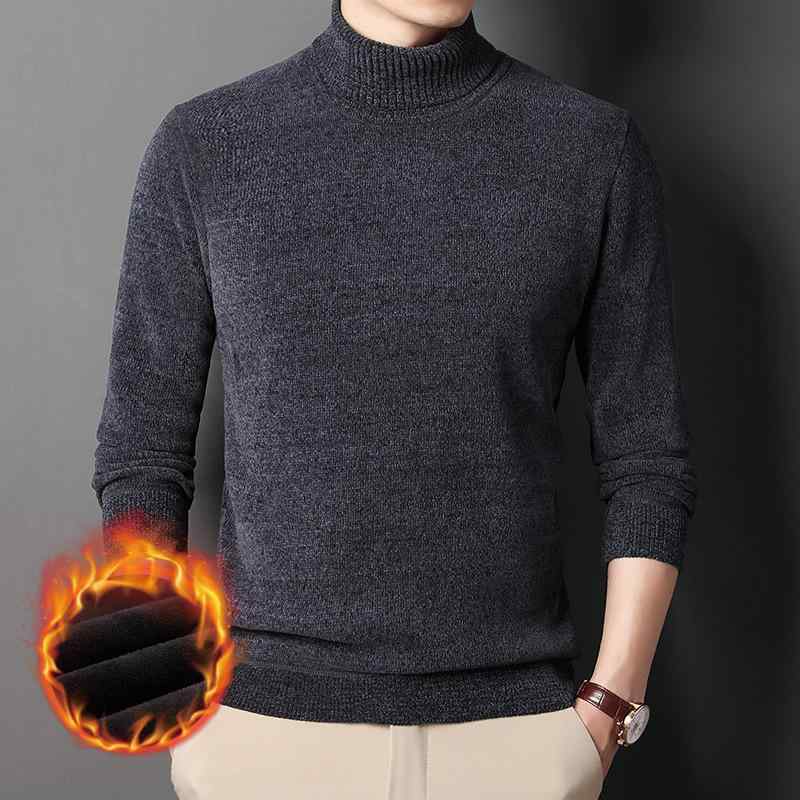 Other - ニット メンズ 男性用 セーター タートルネック 裏起毛 厚手 秋冬 シェニール あったか ニットトップス インナー プルオーバー 普段使い 防寒着 部屋着