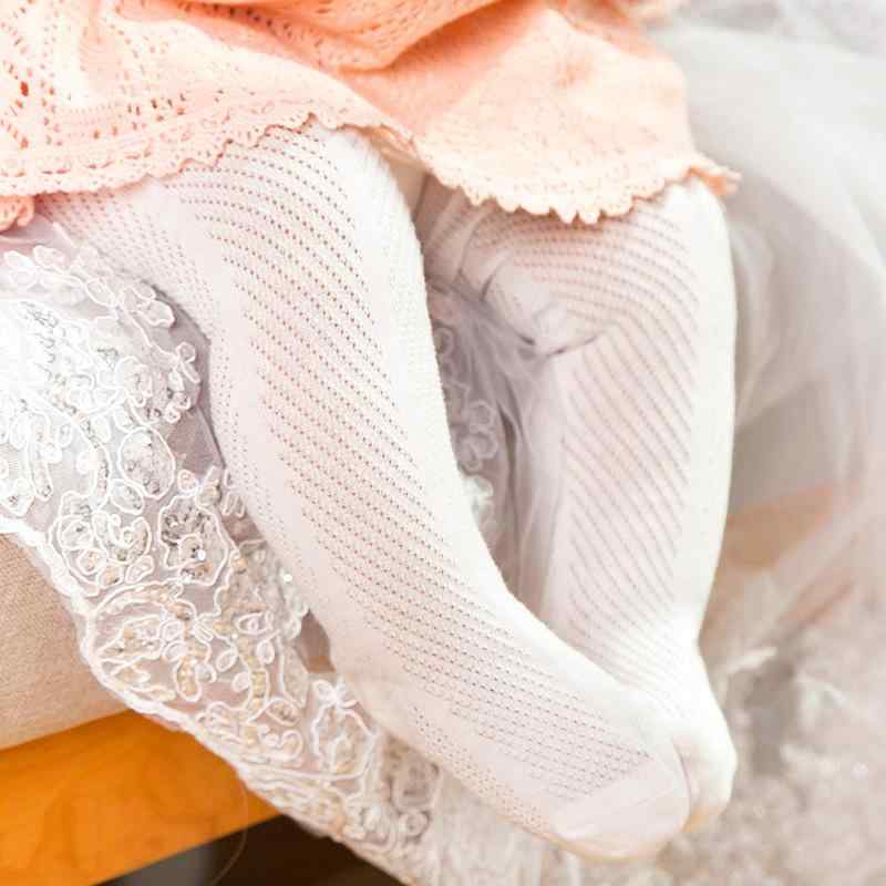 子供用レギンス・タイツ 春夏 薄手 メッシュ ベビー用レギンス 幼児用蚊除け靴下 精梳綿 通気性 吸汗性 無地 白 緑 ピンク グレー