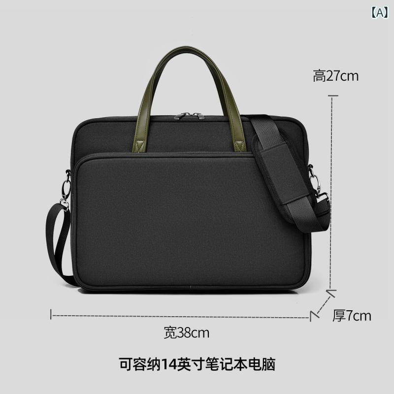 ノートパソコン バッグ 手提 公文包 単肩 斜めがけ 耐摩耗 耐衝撃 ノートPC内胆 15...