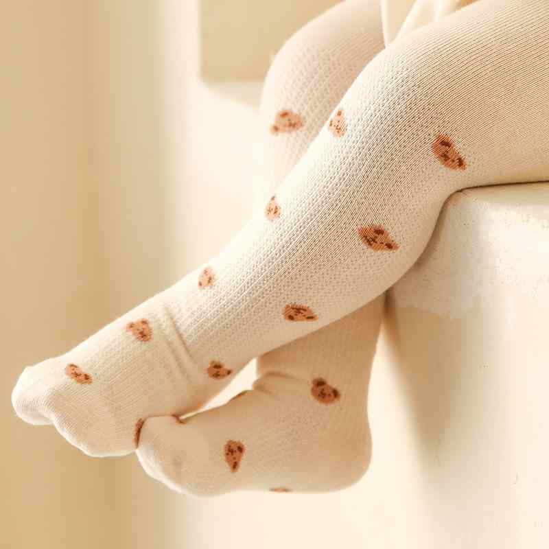 子供服 キッズ用レギンス 春夏 薄手 メッシュ 無縫製 コットン 混紡 かわいい ガールズ ベビー用 タイ..