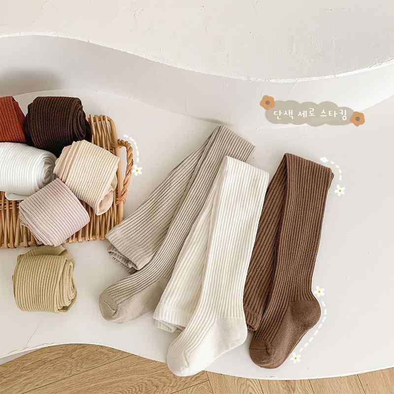 子供服連褲襪 ベビータイツ 春秋用 精梳綿 女の子 キッズ 無地 かわいい 通気性 吸汗性 薄手 7分丈 9分丈 全16色 7サイズ