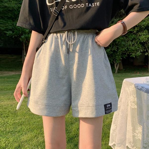 ・素材: ポリエステル・パンツ丈: ショートパンツ・パンツ型: ストレート・ウエスト: ハイウエスト・厚さ: 薄手・カラー: グレー、ブラック・サイズ: M、L、XL、2XL・スタイル: ベーシック、オフィス・伸縮性: なし・対象: 女性・カテゴリ: カジュアルパンツ・主な素材の含有量: 90-95%・製法: 拼贴/拼接