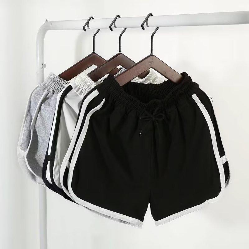 ショートパンツ レディース スポーツ 短パン ルームウェア 部屋着 リラックス 高見え ポリエステル ゆったりサイズ ビーチパンツ 黒 白 灰色