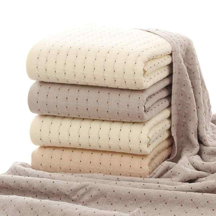 Face Towel - フェイスタオル コットン タオル 双面 吸水 簡約 家用 洗顔 拭き取り ピンク 黄 ブルー 白 グレー ブラウン 75x35cm