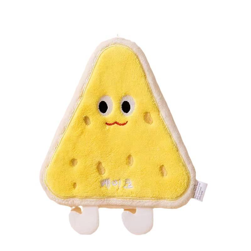 キッチン タオル ハンギング タイプ 吸水 珊瑚フリース 擦手巾 キッチン用 衛生間用 三層 加厚 抹布 家用 子供用 手帕 かわいい デザイン 瞬時 吸水 不掉毛 加工 包边 刺繍 加工 コーラルフリース 素材 軽量 速乾 機能 カラフル 柄 ミルクチ