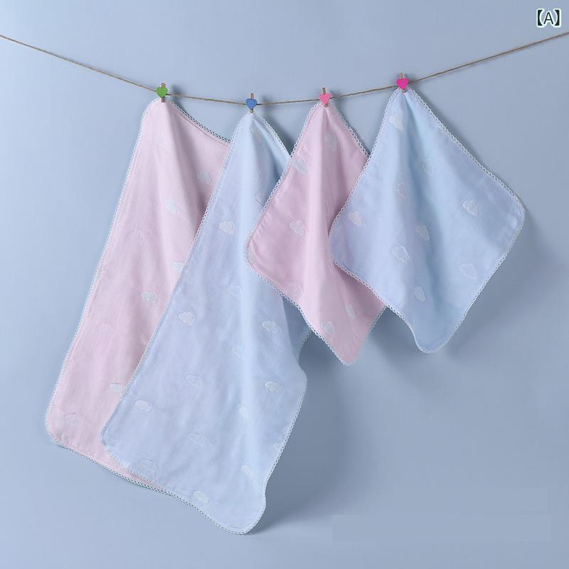 Face Towel - タオル 方巾 洗顔巾 クリーンタオル 妊婦 産婦 ケア 柔軟 抗パイル 綿 ピンク ブルー 吸水 30x30cm 30x60cm