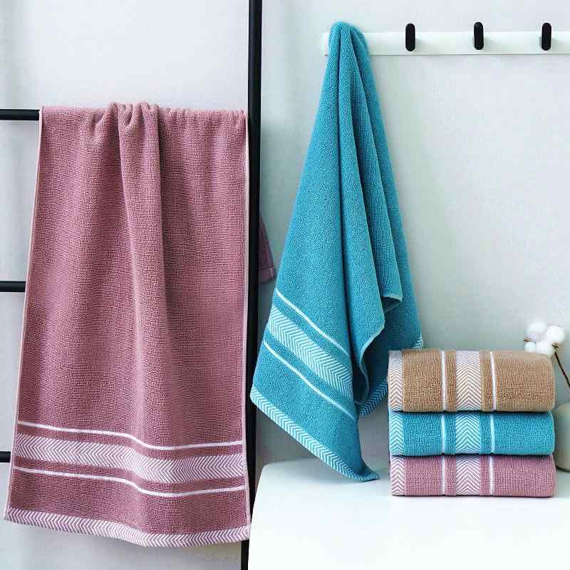 Face Towel - 長方形 洗顔タオル 長方形 大判 厚手 吸水 毛羽立たず 綿 メンズ レディース 家用 ジム 入浴 フェイスタオル モールマン ピンク モールマン キャメル モールマン アッシュグレー グリーン ピンク ブラウン ココナッツシェル ブラウン ピーカブ ブ