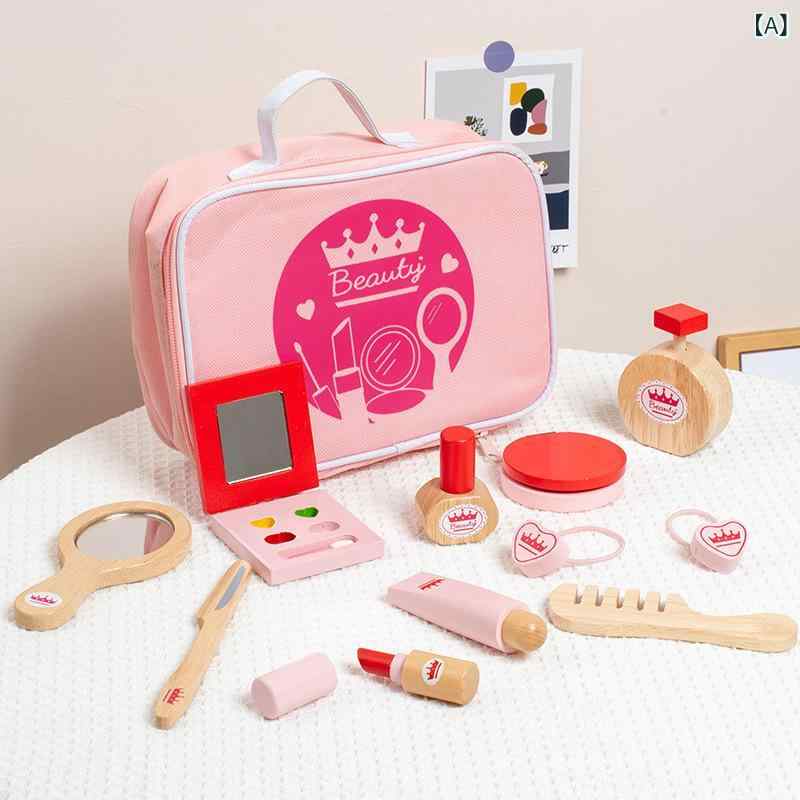 おもちゃ ままごとドレッサー 木製 メイクアップセット 知育玩具 女の子 向け 興味...