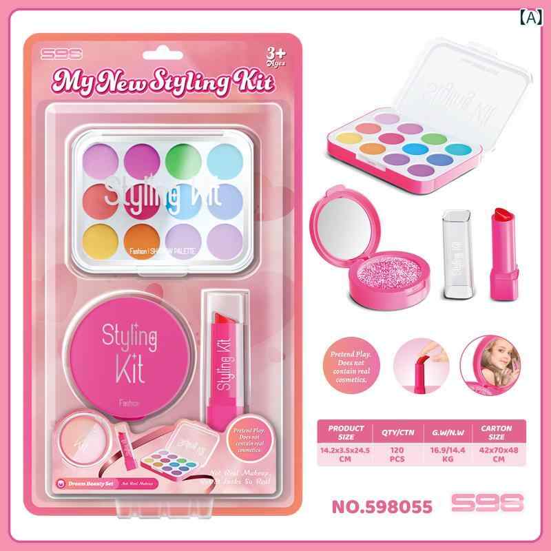 おもちゃ 女の子 キッズ 子供用 ドール メイクアップセット シミュレーション ごっ...
