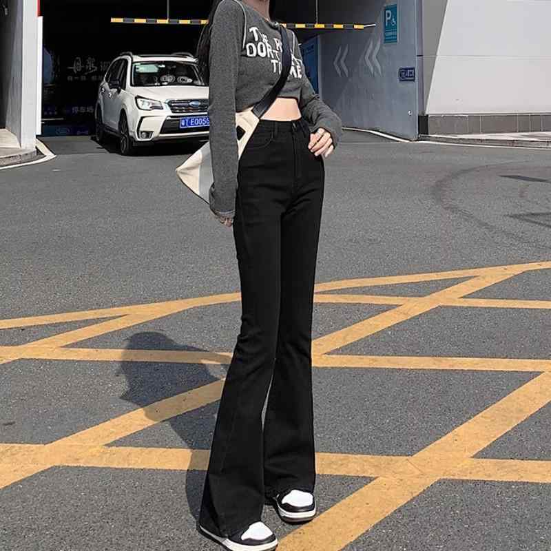 ジーンズ レディース 高見え 美脚 ハイウエスト ストレッチ 伸縮性 デニム ジーパ...