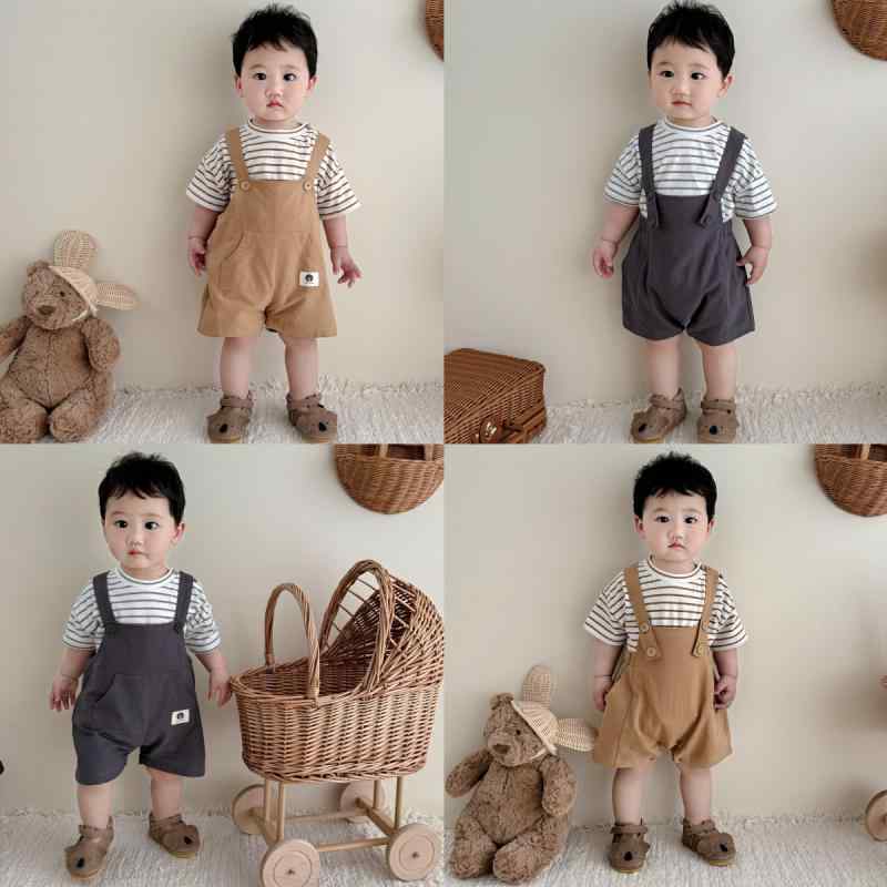 ・安全等級: A類・生地: 綿・対象年齢: 1~3歳 (80~100cm)・性別: 男女兼用・袖丈: ノースリーブ・厚さ: 薄手・メイン素材: 綿・メイン素材の含有量: 95%・留め具: シングルブレスト・スタイル: 韓国風・デザイン: ショートロンパース・カラー: カーキ, チャコールグレー, コーヒー色ストライプ, 灰色ストライプ, カーキ+コーヒー色ストライプ, チャコールグレー+灰色ストライプ・対応身長: 73cm, 80cm, 90cm, 100cm・製品カテゴリ: ロンパース、カバーオール