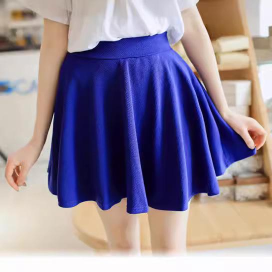 スカート レディース 百褶スカート 大判 無地 春夏 シェニール織 コットン 膝上丈 フレア Aライン かわ..