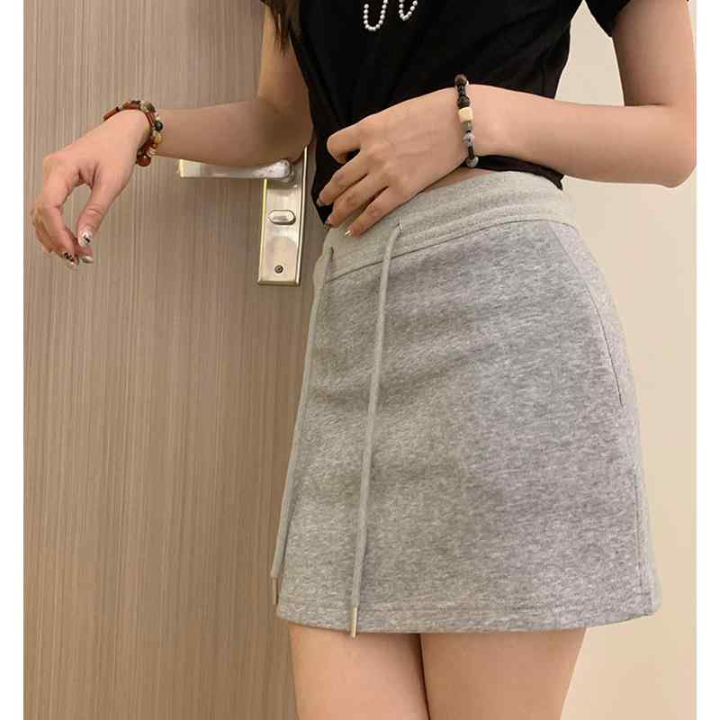 ・柄: 無地・スカート丈: ミニ・素材: 綿、スパンデックス・スタイル: スウィート、セクシー・色: ブラック、グレー・サイズ: フリー（40-50kg）、L（50-62.5kg）、XL（62.5-72.5kg）、XXL（72.5-85kg...