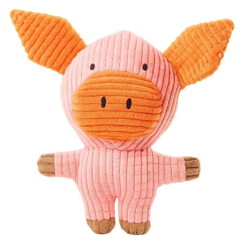 子豚の形 犬 おもちゃ 大型犬 おもちゃ 鳴き声付き ぬいぐるみ おもちゃ 丈夫な素材で作られた ペット トイ ペット 犬のおもちゃ 仲間 ..