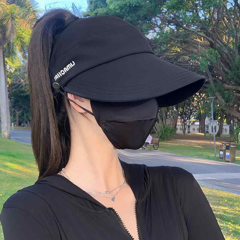 Hats - 女性用 空頂 漁夫帽 ポニーテール対応 防晒 紫外線対策 接触冷感 夏 春 黒 米色 霧霾ブルー グレー カーキ 大檐 丸頂 首元保護 調整可能 ジャカード プリント 学院風 田園風 度假風 クリーン スイート かわいい スタイル 女性向け 軽量 快適