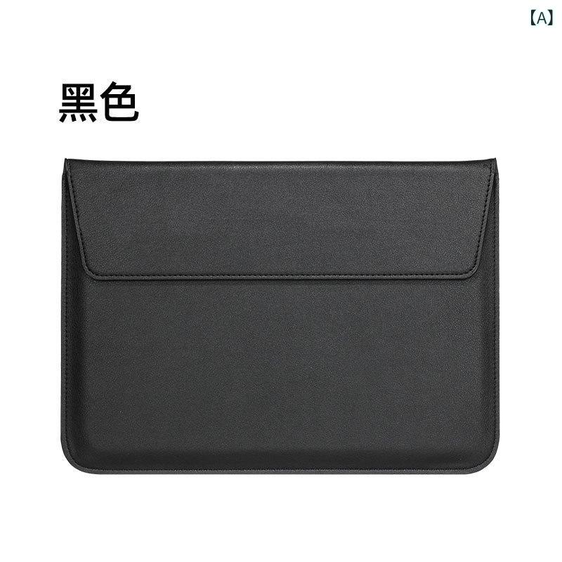 ノートパソコン ケース インナーバッグ 手提げ 封筒型 ビジネス PU 革 メンズ レディース 黒 ピンク グレー 11.6インチ 13.3インチ 15.4インチ 軽量 保護 収納 持ち運び 仕事 通勤 普段使い