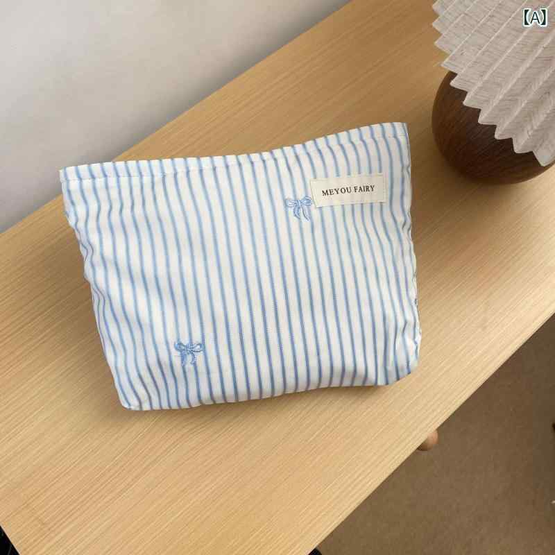収納ポーチ 女性用 大容量 バタフライボウ 化粧品 ポーチ 旅行用 内袋 補粧 袋 布...
