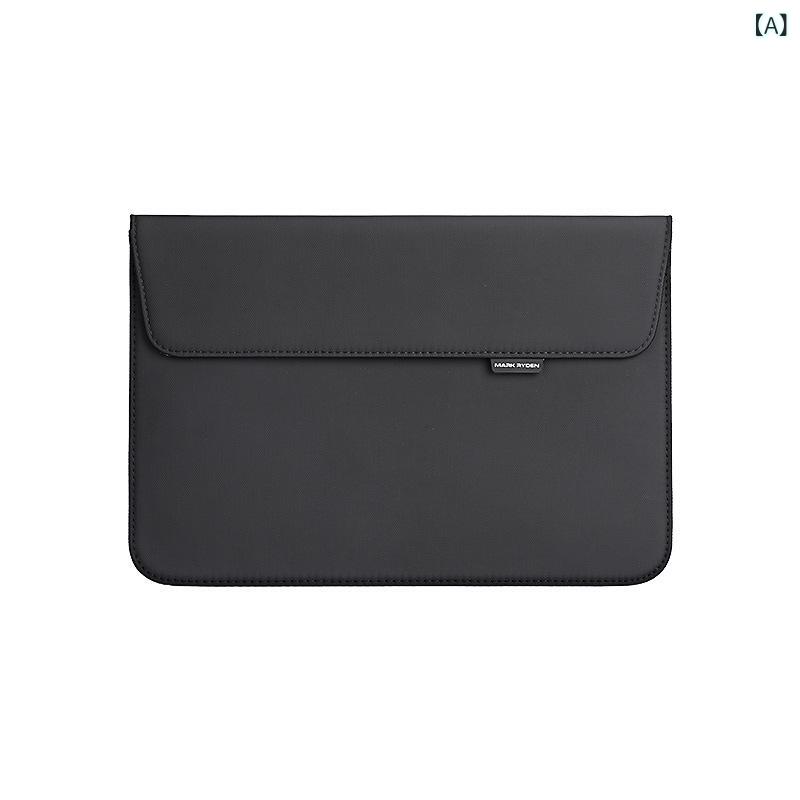 Rakuten - ノートPC ケース インナーバッグ 15.4インチ 超薄型 軽量 耐磨 耐衝撃 オックスフォード布 黒 灰 ピンク 夏 用 男女兼用 ユニセックス ビジネス 通勤 普段使い 保護 スリム ポータブル 収納
