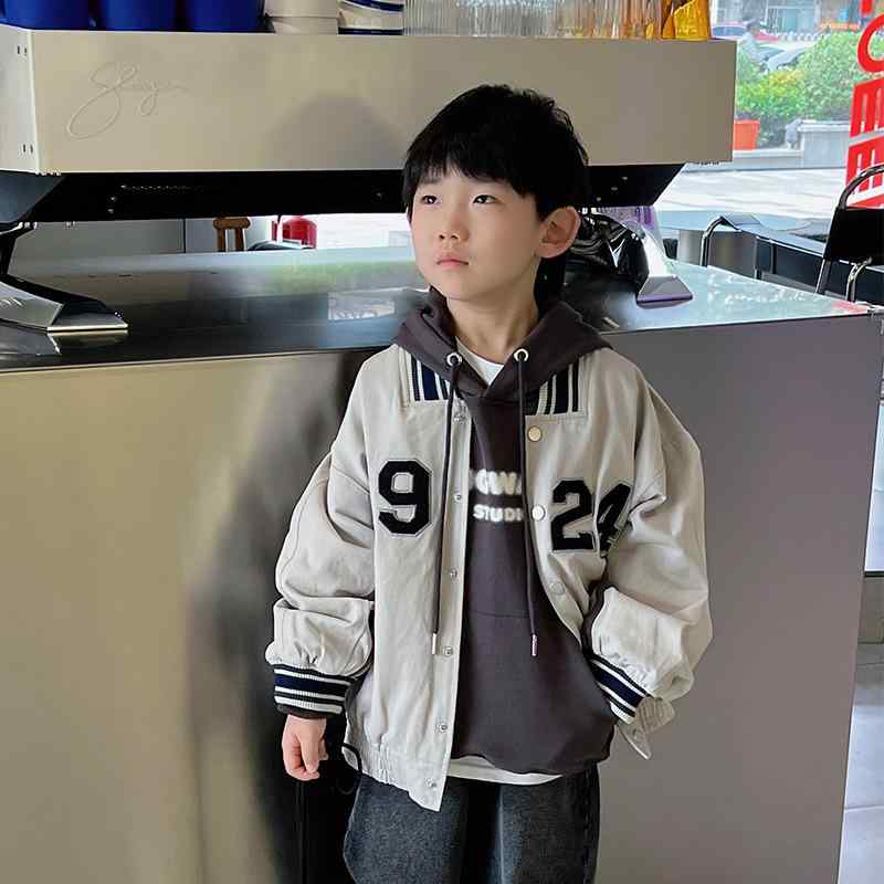 子供服 男の子 野球服 スウェット パーカースタイル ジャケット 中学生 高校生 ボーイズ Vネック トッ..