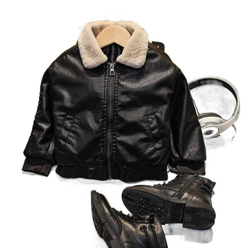 子供服 ジャケット 男の子 アウター 裏起毛 防寒 厚手 韓国風 冬 立襟 90 100 110 120 130 140 黒 ブラック 綿(4)