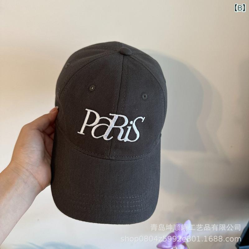 キャップ 棒球帽 メンズ レディース 復古 刺繍 鸭舌帽 韓国風 遮陽 顔型対応 小頭...