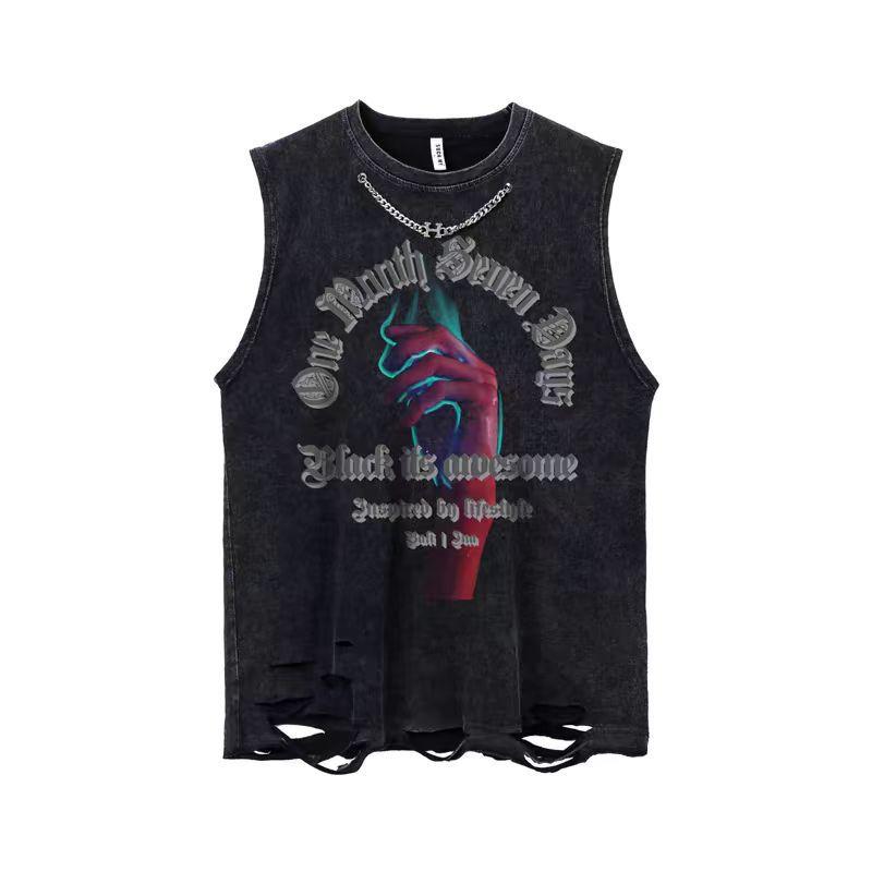 アメリカ 水洗いは 古い カジュアル 穴を 割った 純綿 袖 なし Tシャツ 男 夏 インスタ 映え ファッション ブランドの レ トロ 個性 的 プリント ベストを 作ります。ソースカテゴリ: プレートタイプ: ゆったり型パターン: その他メイン生地成分: コットンメイン生地成分の含有量: 100%生地名: コットン適用シーン: レジャー季節にぴったり: 夏発売年/季節: 2024年夏適用グループ: 青少年クラフト: プリント/捺染デザイン詳細: プリントスタイル: その他カラー: 水洗い穴なし1,水洗い穴なし2,水洗い穴なし3サイズ: M,L,XL,2XL,3XL,4XL,5XL製品カテゴリ: Tシャツベスト厚さが薄い: 普通