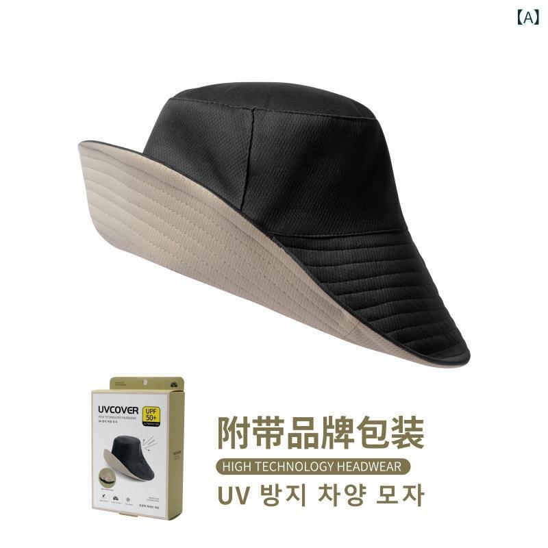 漁夫帽 レディース メンズ 春夏 夏 UVカット 防晒 遮阳 韓国風 日系 シンプル ワイ...