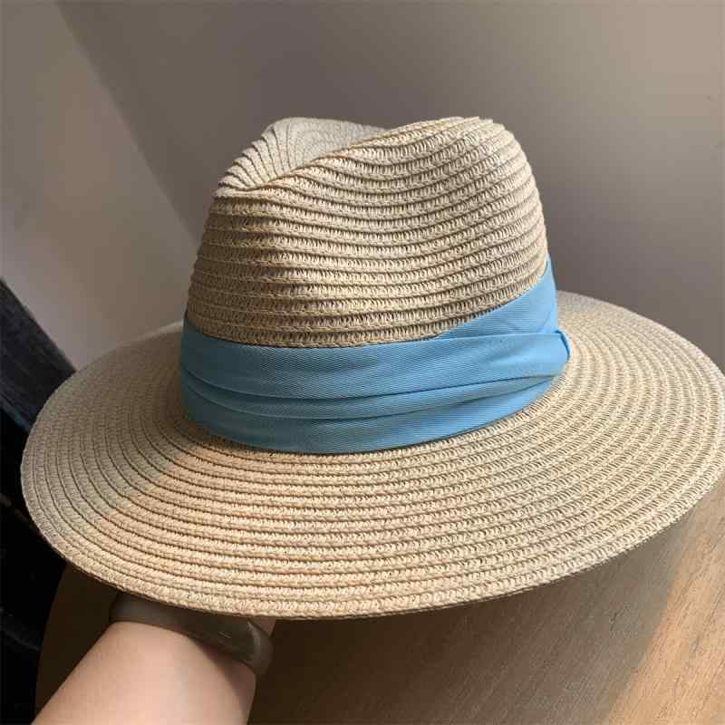 Hats - 麦わら帽子 レディース 春夏 女性用 韓国風 バレット 英国風 リゾート ビーチハット 調整可能 ベージュ ブルー ホワイト ブラック グレー ブラウン グリーン オレンジ レッド イエロー ピンク ラベンダー ミント ベージュ ブラウン グリーン ネイ