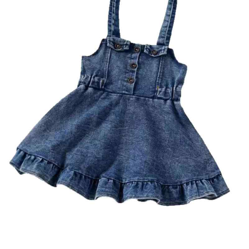 ワンピース キッズ 女の子 春夏 ニット キャミソールワンピース 子供服 膝丈 無地 80 90 100 110 120cm かわいい 幼児 小学生 お出かけ 普段着 ブルー