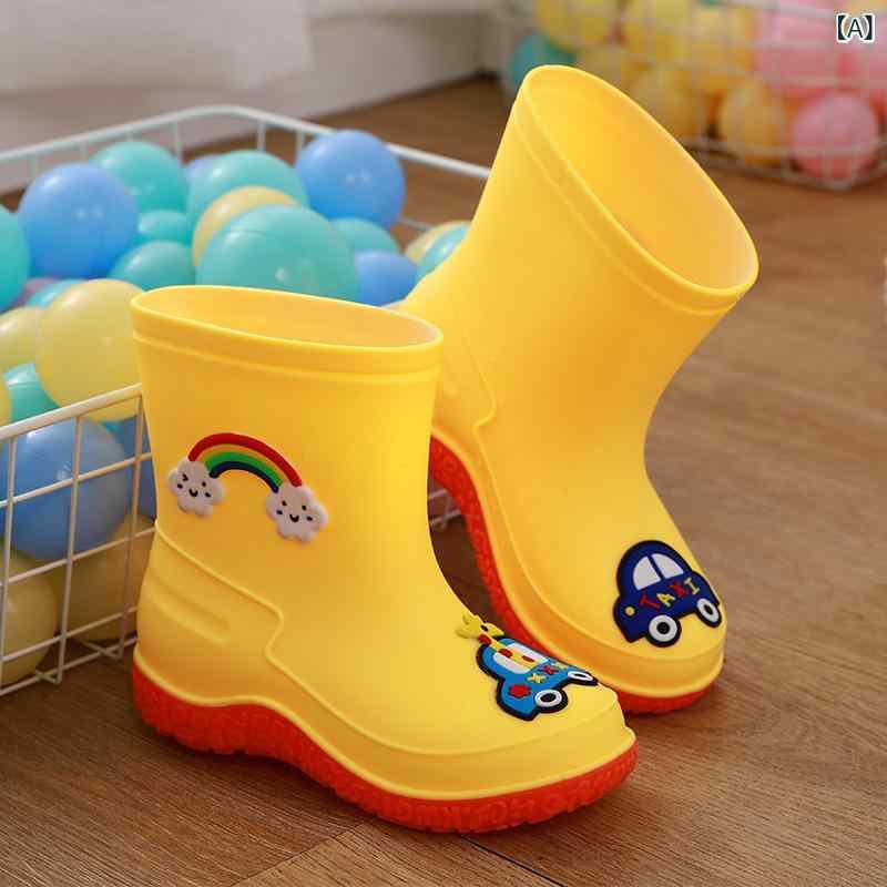 雨靴 キッズ レインブーツ 子供用 取り外し可能 あったか 滑り止め 防水 かわいい ...