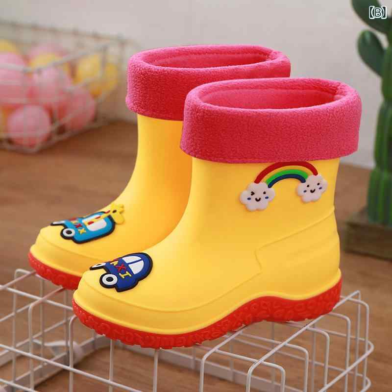 雨靴 キッズ レインブーツ 子供用 取り外し可能 あったか 滑り止め 防水 かわいい ...