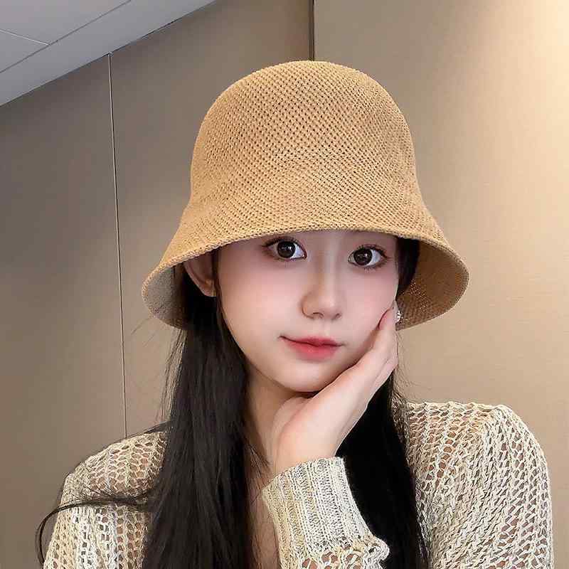 Hats - 麦わら帽子 女性用 草編み 透気性 遮陽 紫外線カット バケットハット 春夏 秋 米 卡其 黒 駝 紙草 ラフィア 丸頂 広縁 旅行 アウトドア 日常使い 軽量 涼しい 田園風 韓風 甘め クリア スイート スイム ハット 盆帽 ボートハット