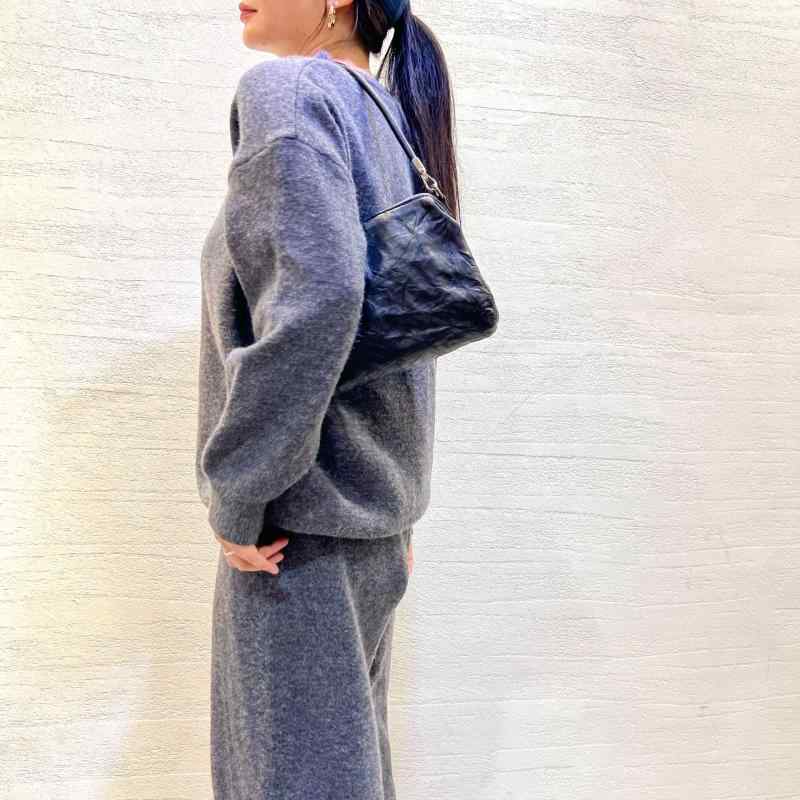 バッグ レディース 本革 鞄 レトロ レザー 植鞣し ハンドバッグ 肩掛け 斜めがけ 中サイズ ブラック(4.0)