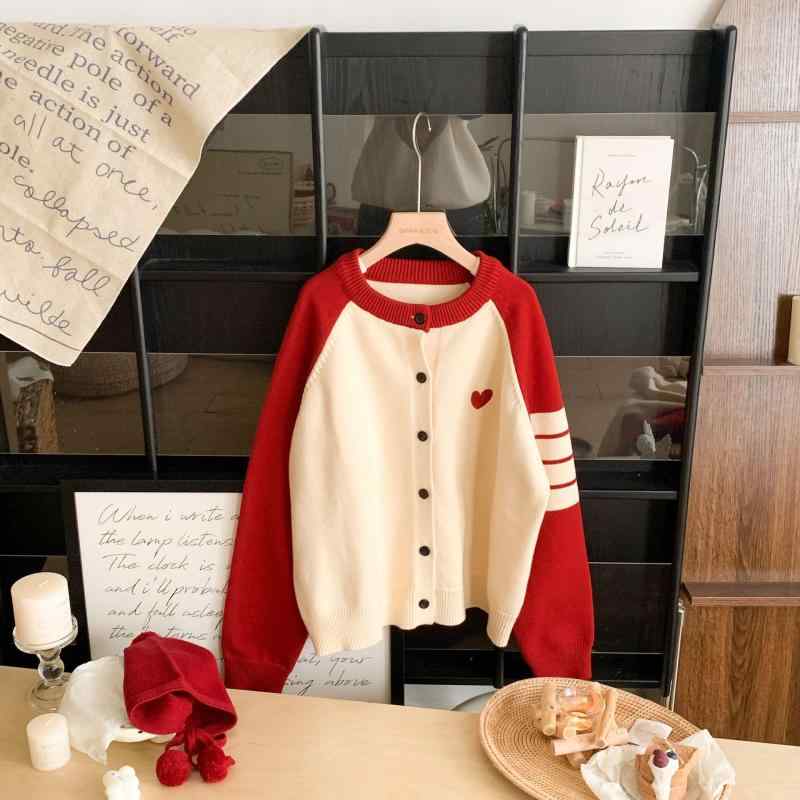 ニット 親子 ペアルック カーディガン 赤 黒 無地 綿 秋冬 家族 お揃い 子供 大人 ベビー