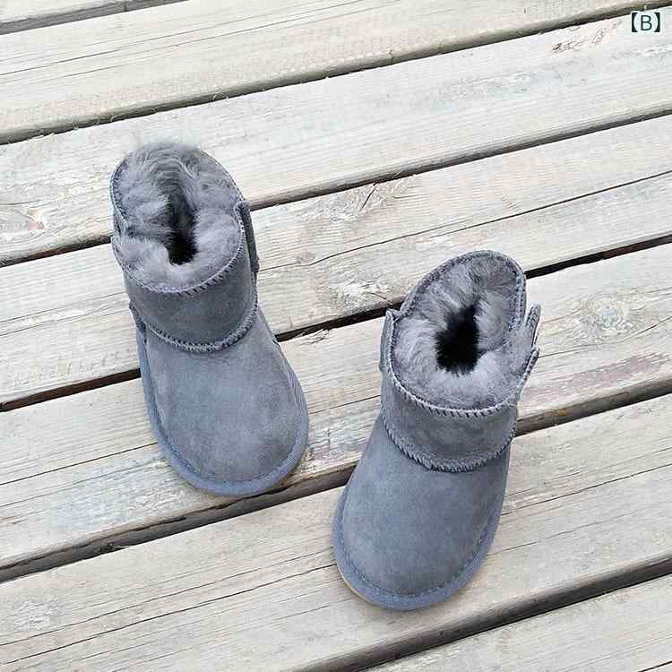 ブーツ キッズ 子供 雪地靴 加绒 秋冬 防寒 幼児 ベビー ショートブーツ 滑り止め ...