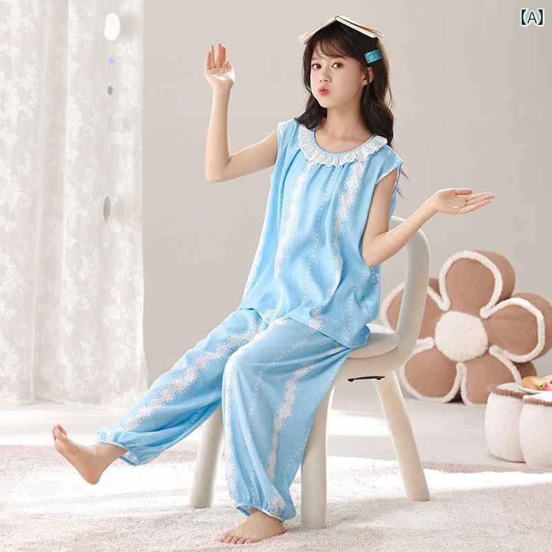 子供用パジャマ 女の子 夏用 接触冷感 薄手 プリンセス風 かわいい ホームウェア ...