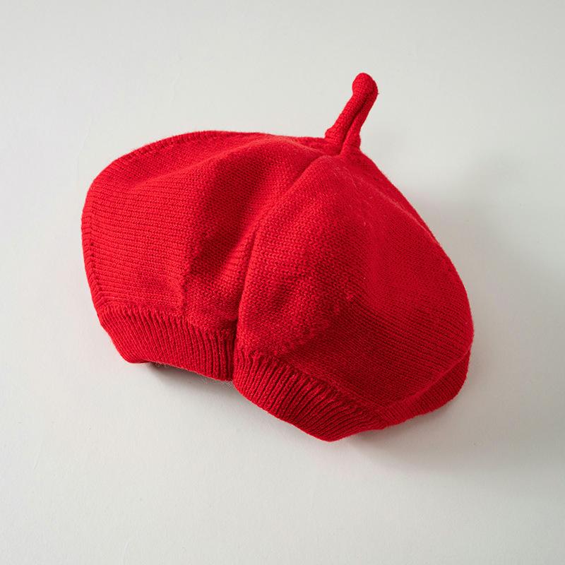 帽子 ベビー 赤ちゃん用 秋冬 ベレー帽 ウール 毛糸 あったか かわいい 防寒 民族 国風 6ヶ月 12ヶ月 3..
