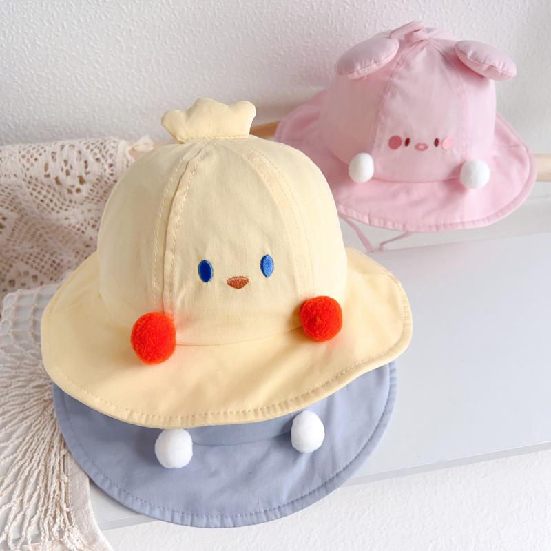 ベビー 帽子 春夏 かわいい アニマル柄 チューリップハット 女の子 男の子 赤ちゃん 乳幼児 日よけ帽子..