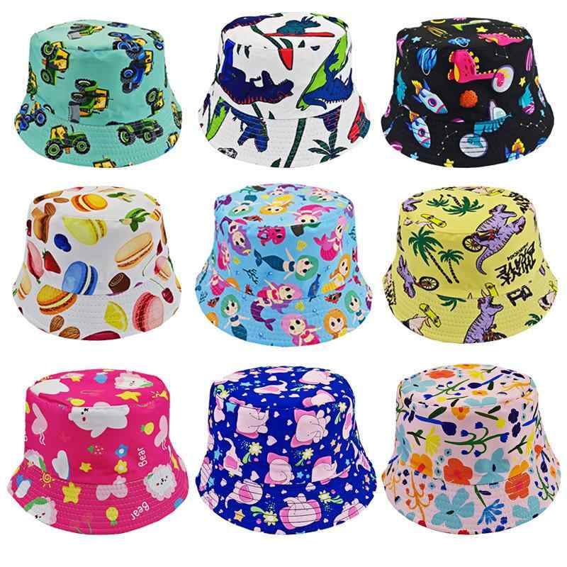 帽子 キッズ リバーシブル チューリップハット 春秋 綿混紡 かわいい 日焼け止め 紫外線対策 アニマル..
