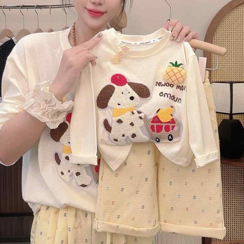Tシャツ キッズ 女の子 親子 ペアルック セットアップ 春夏 半袖 長袖 トップス チ...