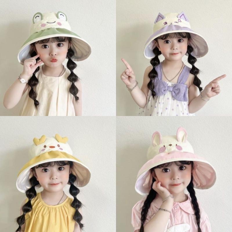 帽子 キッズ 女の子 子供用 UVカット 折りたたみ 麦わら帽子 日よけ帽子 ベージュ ピンク グリーン パープル カーキ
