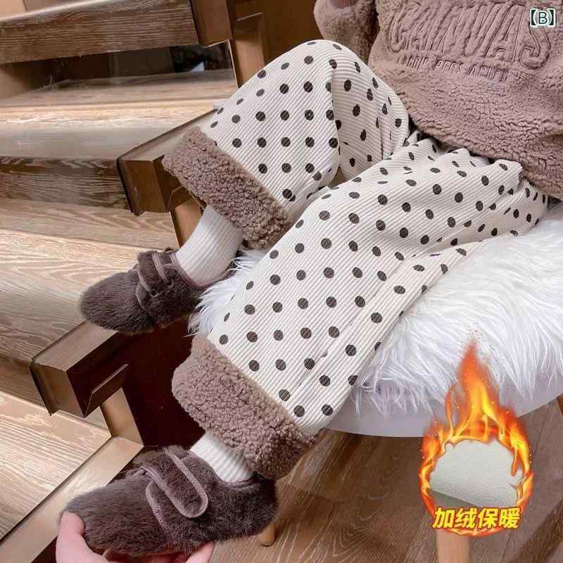 子供用ジーンズ ガールズ 裏起毛 デニムパンツ ストレートパンツ ワイドレッグパン...