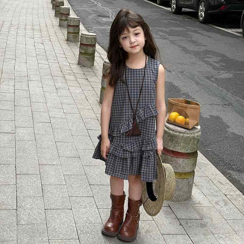 ・スタイル: 韓国版・生地: 精梳平織・スカートの種類: キャミソールワンピース、ベビードール・安全レベル: B類・主な生地の組成: 綿100%・対象性別: 女・適用年齢: 中小児童(3～8歳、100～140cm)・柄: 無地・生地の加工:...