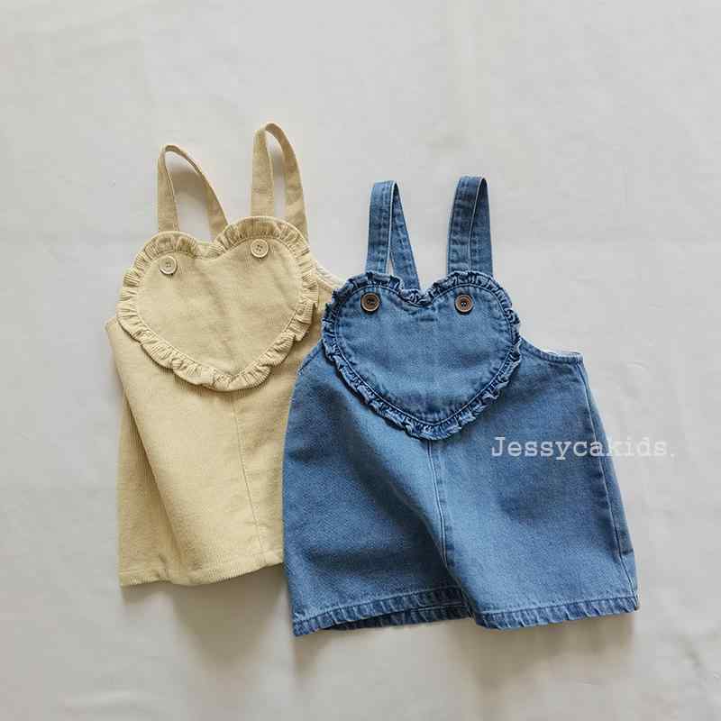 ・スタイル: 韓国版・生地名: コーデュロイ、デニム・スカート種類: サスペンダースカート・安全レベル: B類・主な生地の成分: 綿95%・適用性別: 女児・平ミシン針距離12～14針/3cm: 対応・対象年齢: 1～3歳 (80～100c...