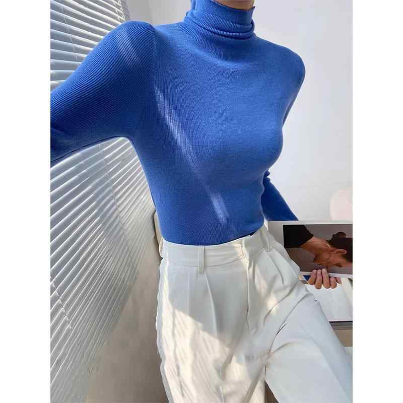 ニット レディース 2024 秋冬 ニットソー 長袖 インナー ハイネック プルオーバー ピンク系 ウール ポリエステル