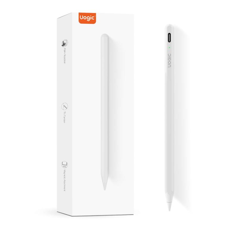 Uogic iPad用Stylusペン 磁気吸着機能 誤認識防止機能付きで iPad Pro 11 / 12.9インチ2018/2020/2021、iPad 第7/8/9世代 、iPad Mini第5/6世代、iPad Air 第3/4世代と互換性があり
