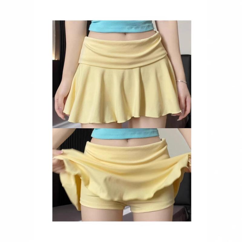 ショートパンツ レディース スポーツ テニス 黒 高密度ポリエステル Aライン ハイウエスト ズボン 短パン パンツスカート 春夏 普段使い ヨガ