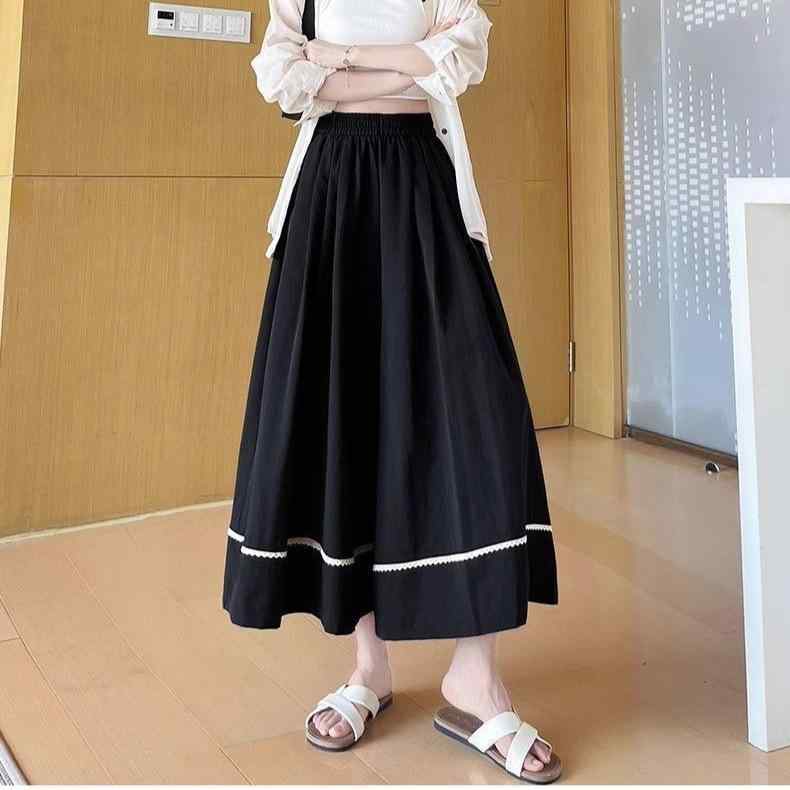 ジーンズ レディース スカート付きパンツ ワイドレッグパンツ ハイウエスト ゆったり ストレートパンツ..