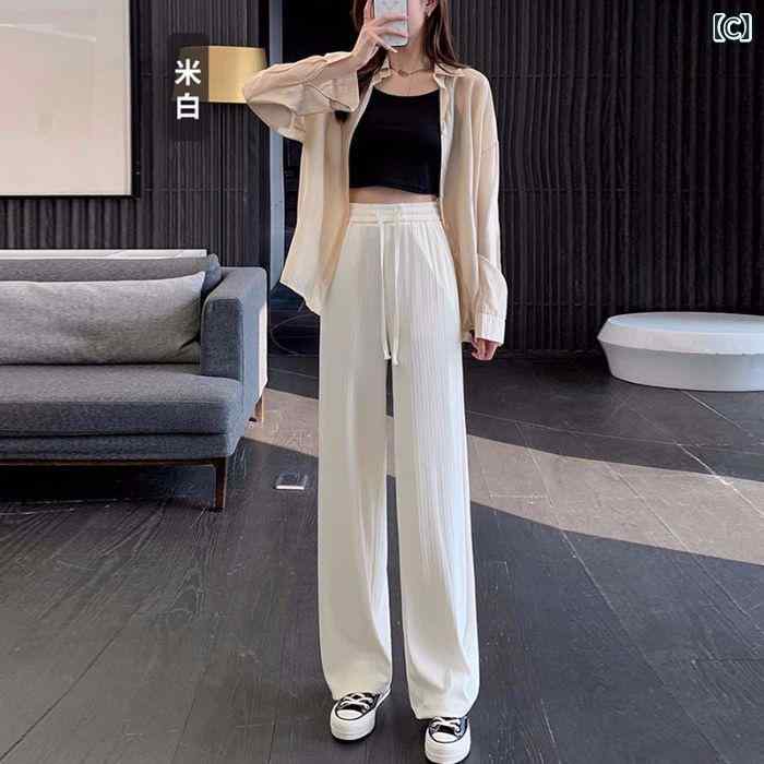 パンツ レディース ワイドパンツ ポリエステル 高見え 美脚 ゆったり ストレート ...