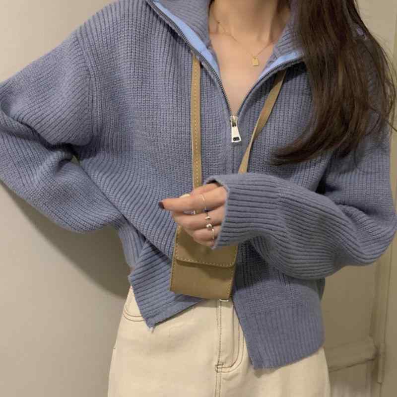カーディガン レディース ニット ショート丈 秋冬 柔らかい 肌触り 良い ダブルジップ ゆったり フード..